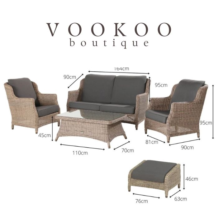 4 Seasons Brighton Lounge Set - Vookoo Lifestyle