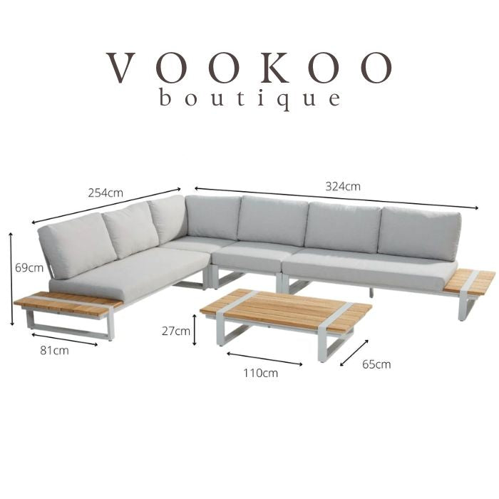 4 Seasons Country Corner Lounge Set - Vookoo Lifestyle