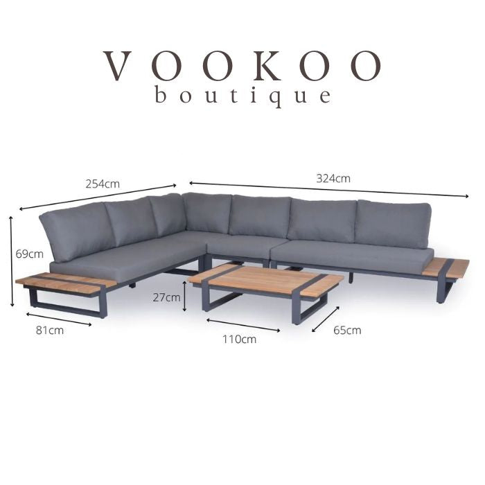 4 Seasons Country Corner Lounge Set - Vookoo Lifestyle