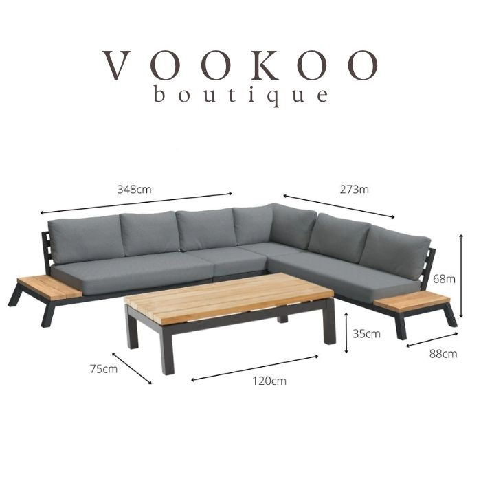 4 Seasons Empire Large Corner Lounge Set - Vookoo Lifestyle