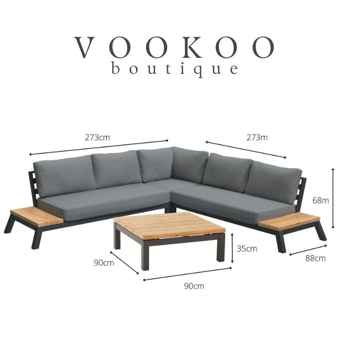 4 Seasons Empire Small Corner Lounge Set - Vookoo Lifestyle