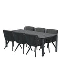 4 Seasons Flores 6 Seat Foa HPL Table Dining Set - Vookoo Lifestyle