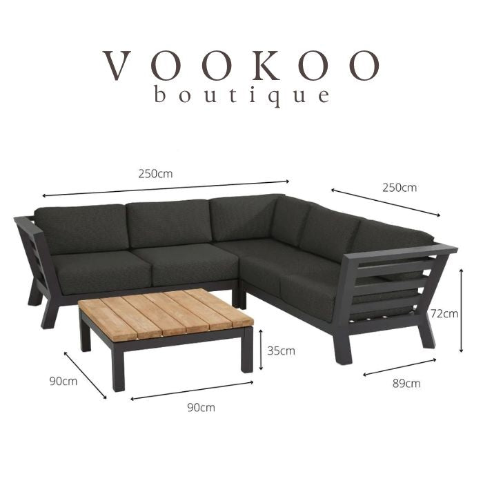 4 Seasons Meteoro Corner Sofa Set - Vookoo Lifestyle