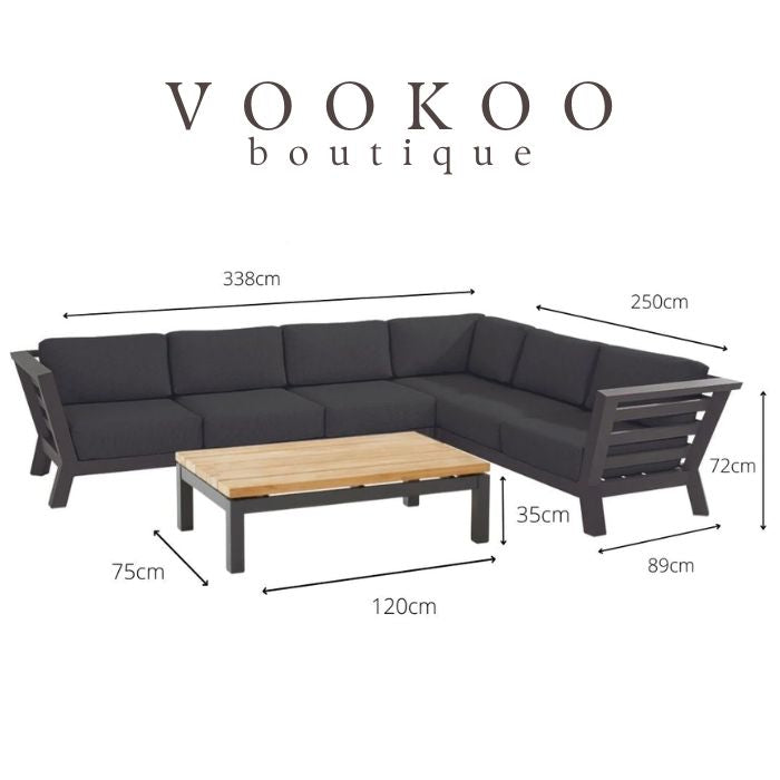 4 Seasons Meteoro Large Corner Sofa Set - Vookoo Lifestyle