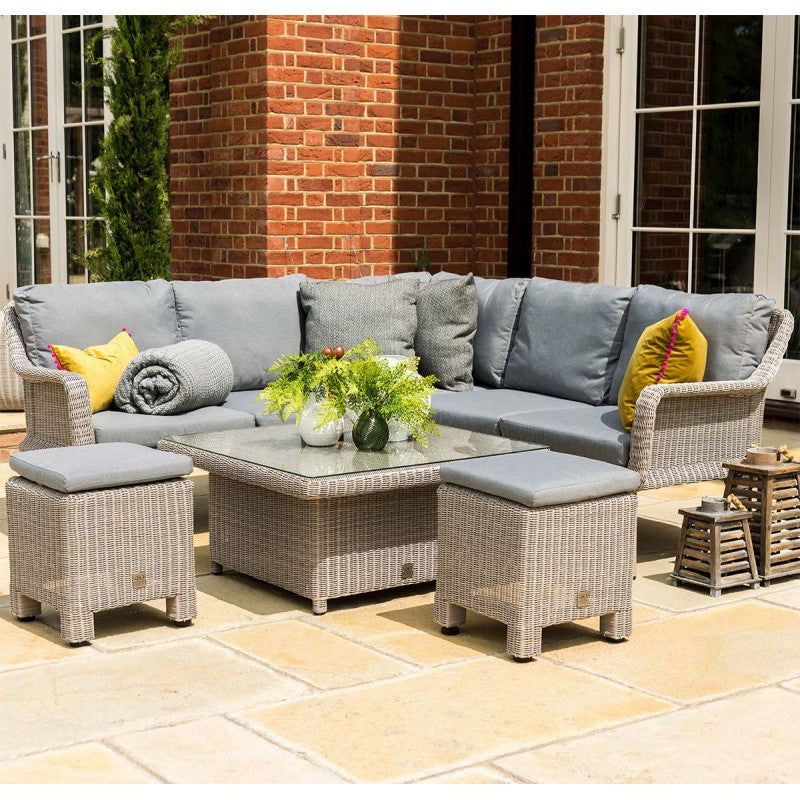 4 Seasons Outdoor Memphis Large Lounge Set With Riser Table - Vookoo Lifestyle