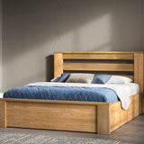 Avalanche Solid Oak Ottoman Bed