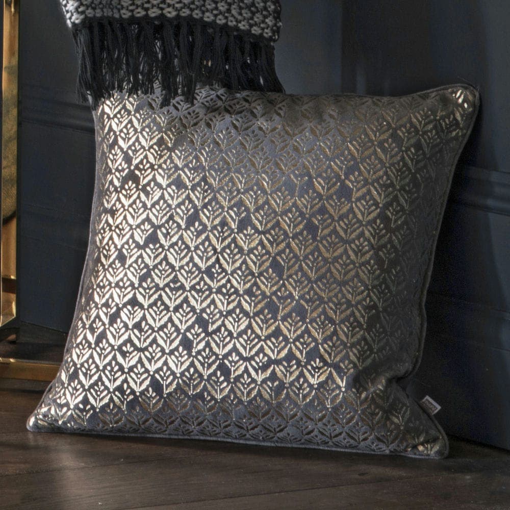 Aldorra Printed Cushion Grey - Vookoo Lifestyle