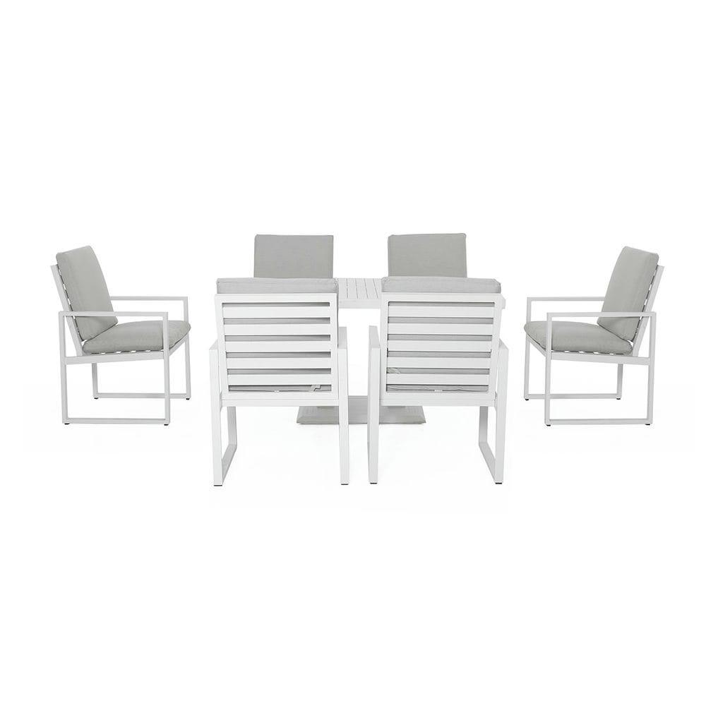 Amalfi 6 Seat Rectangular Dining Set with Rising Table - Vookoo Lifestyle
