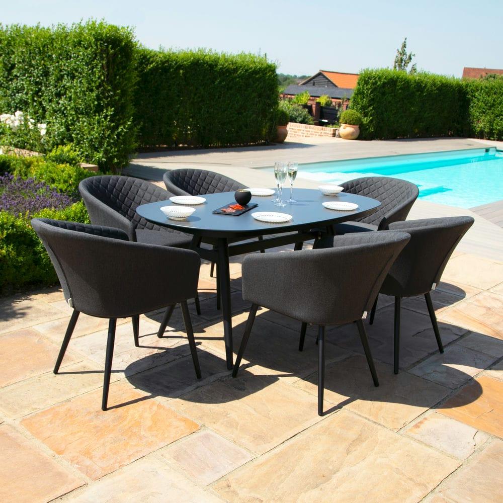 Ambition 6 Seat Oval Dining Set - Vookoo Lifestyle