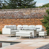 Ardine Rect Dining Set with Fire Pit Table - Vookoo Lifestyle