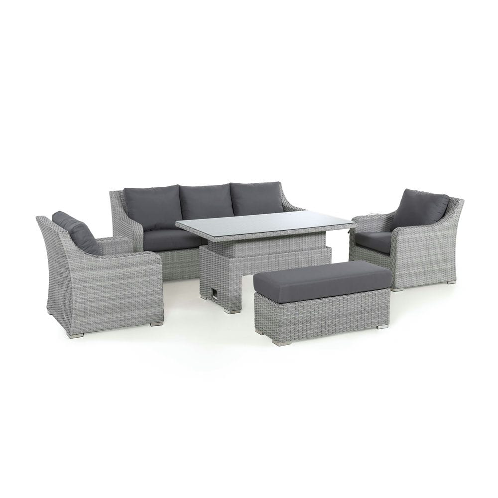 Ascot 3 Seat Sofa Dining Set with Rising Table - Vookoo Lifestyle