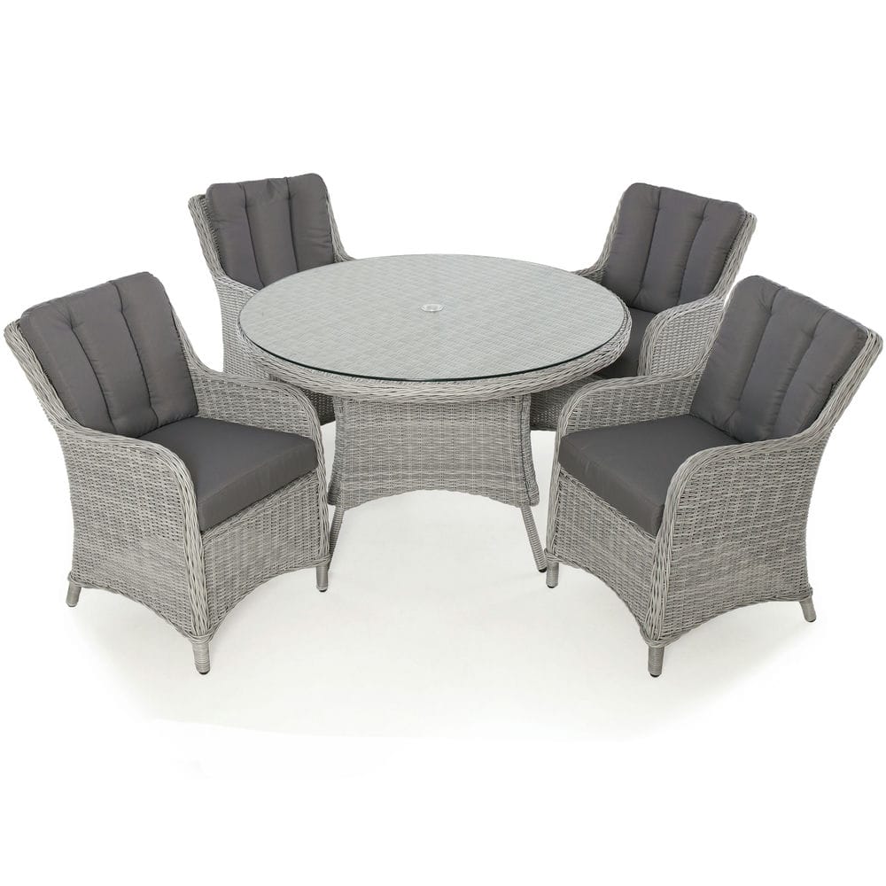 Ascot 4 Seat Round Dining Set - Vookoo Lifestyle