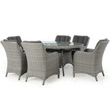 Ascot 6 Seat Oval Dining Set - Vookoo Lifestyle