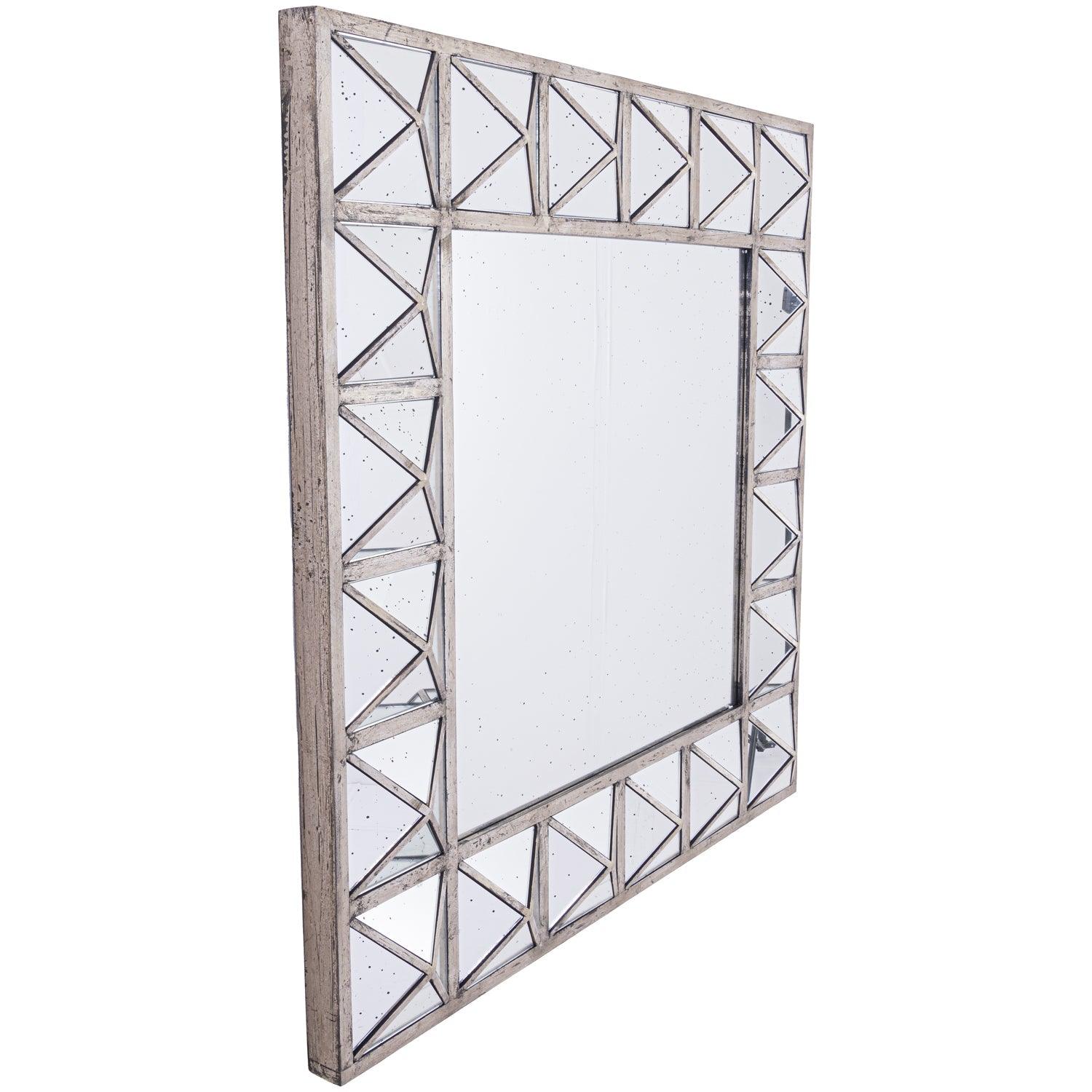 Augustus Detailed Triangulated Wall Mirror - Vookoo Lifestyle