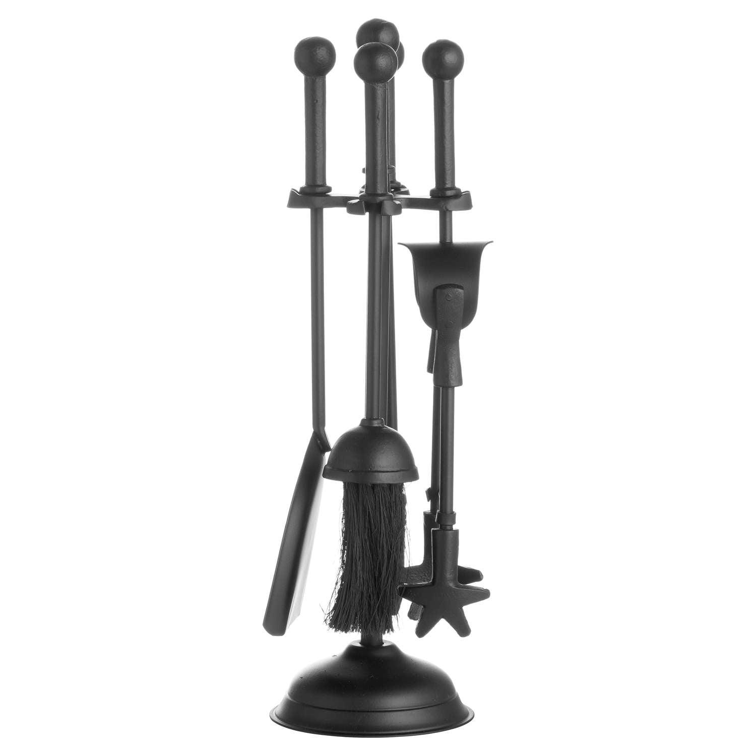 Ball Topped Companion Set In Black - Vookoo Lifestyle