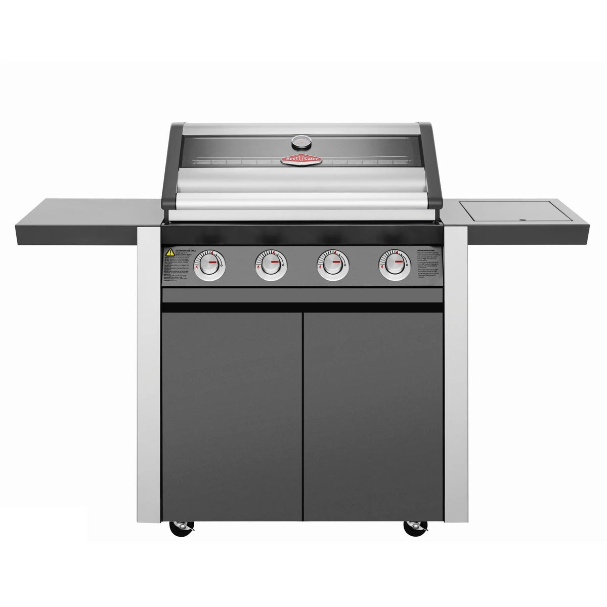BeefEater 1600E Series 4 Burner Barbecue with Cabinet Trolley and Side Burner - Vookoo Lifestyle
