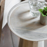 Brockham Side Table White Wash - Vookoo Lifestyle