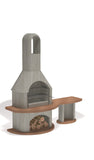Buschbeck Carmen Masonry Barbecue with Side Table - Vookoo Lifestyle