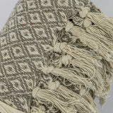 Catherine Recy Cott Geo Throw Taupe - Vookoo Lifestyle