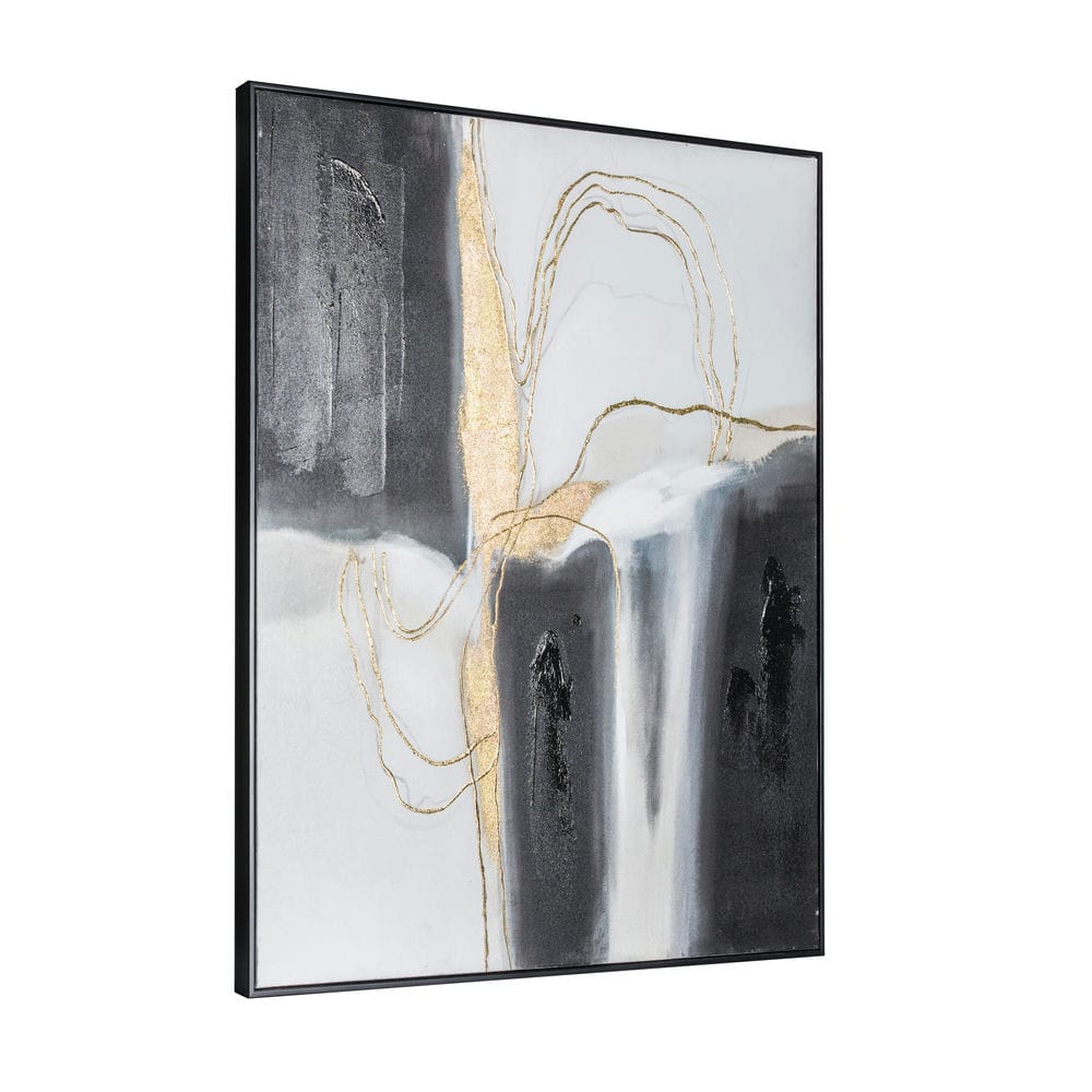ChinNimburaWaters Abstract Framed Canvas - Vookoo Lifestyle