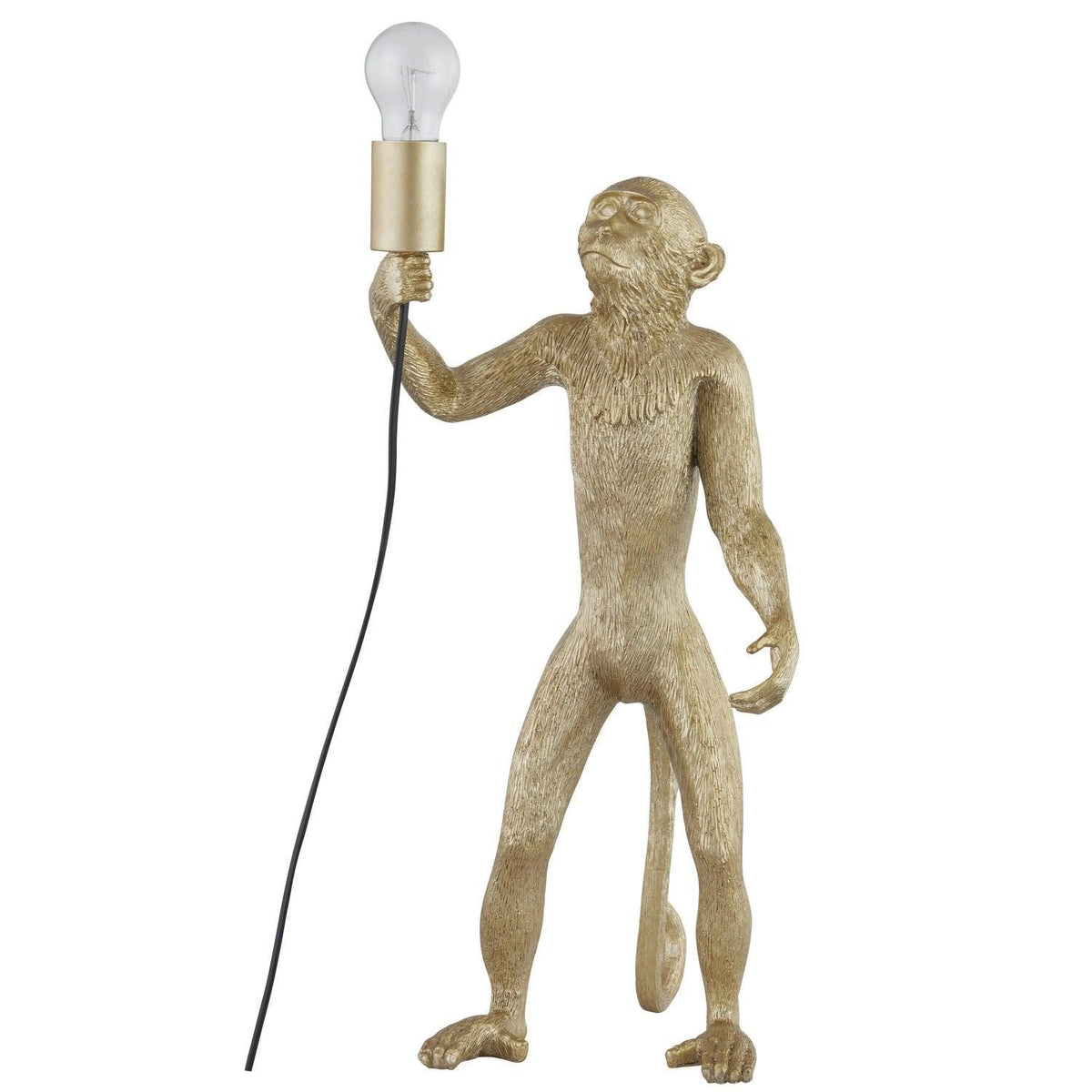 Chip The Monkey Standing Gold Table Lamp - Vookoo Lifestyle