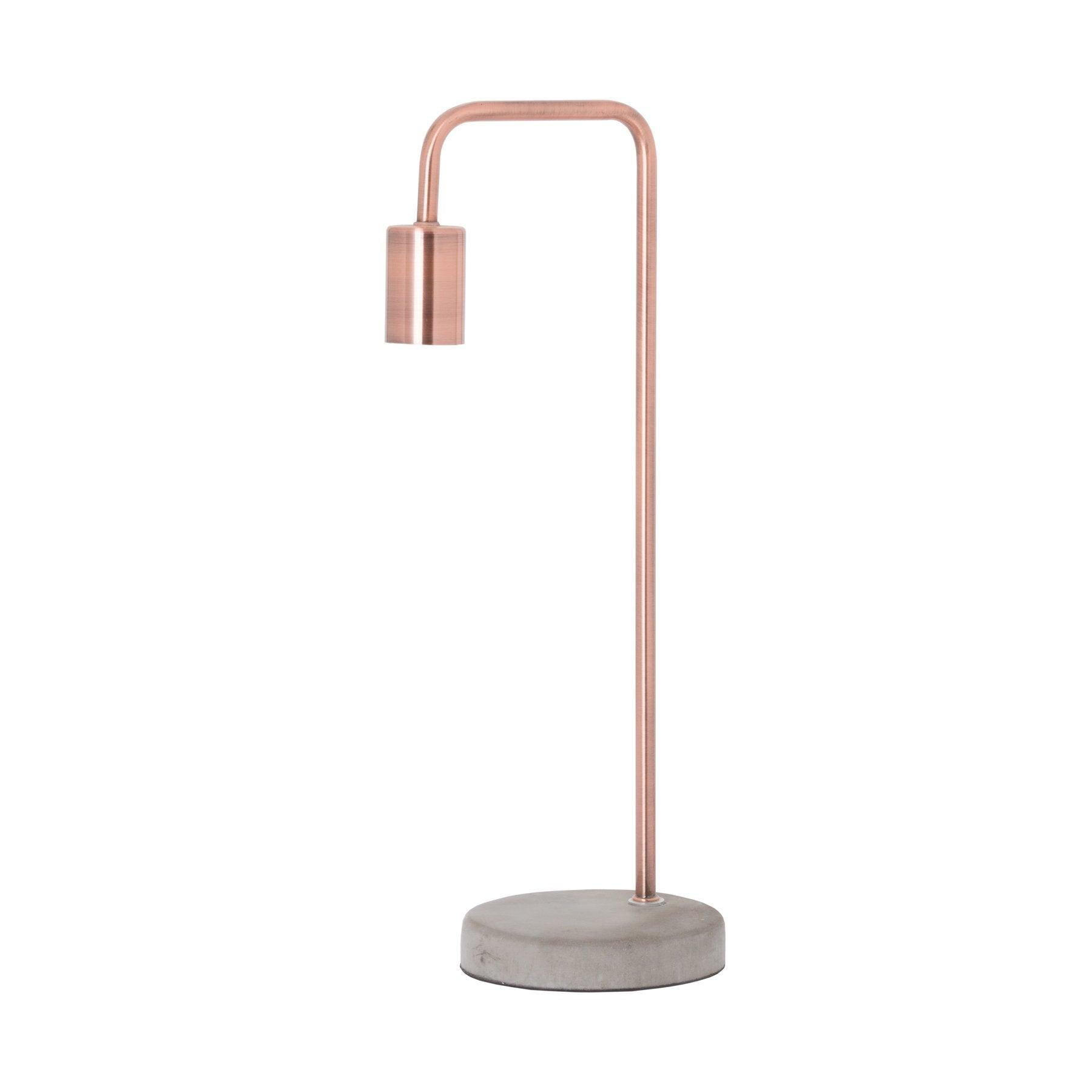 Copper Industrial Lamp With Stone Base - Vookoo Lifestyle