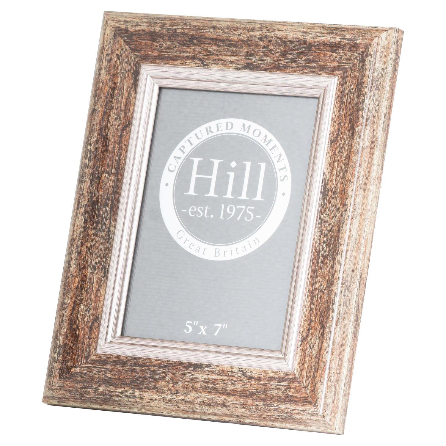 Distressed Wood With Silver Bevel5X7 Photo Frame - Vookoo Lifestyle