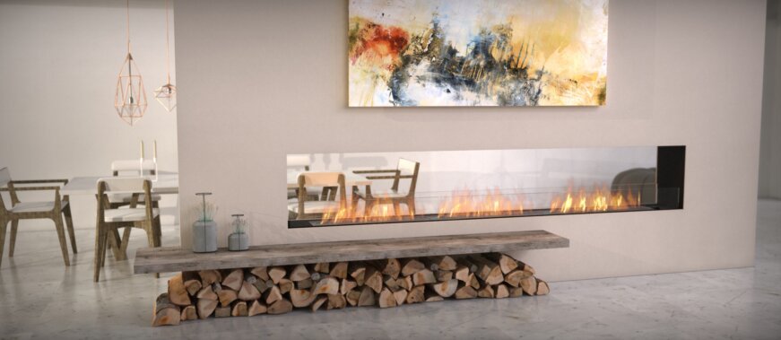 EcoSmart Fire Flex 104DB.BX1 Double Sided Fireplace Insert - Vookoo Lifestyle