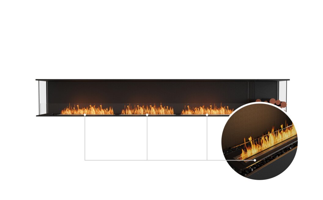 EcoSmart Fire Flex 140BY.BXR Bay Fireplace Insert - Vookoo Lifestyle