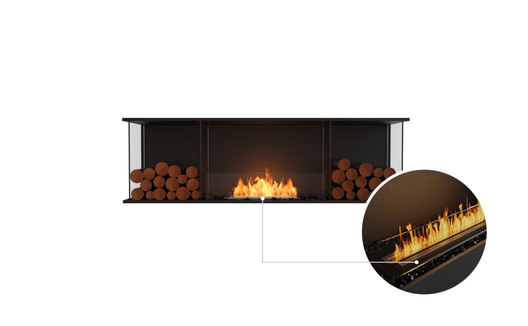 EcoSmart Fire Flex 68BY.BX2 Bay Fireplace Insert - Vookoo Lifestyle