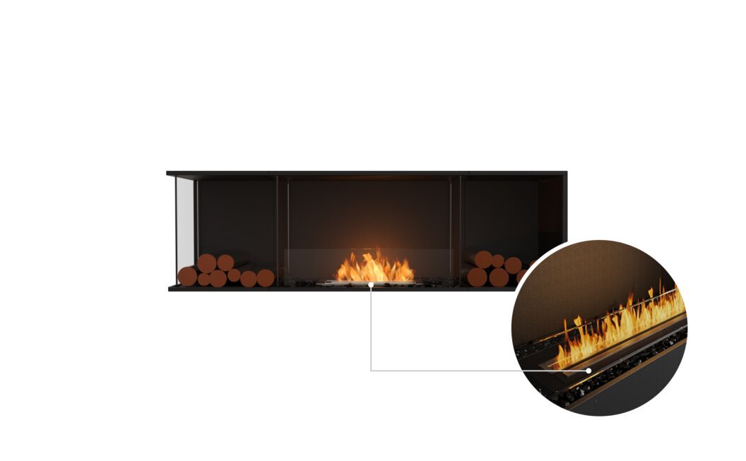 EcoSmart Fire Flex 68LC.BX2 Left Corner Fireplace Insert - Vookoo Lifestyle