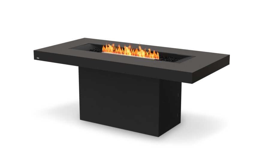 EcoSmart Fire Gin 90 (Bar) Fire Pit Table in Graphite