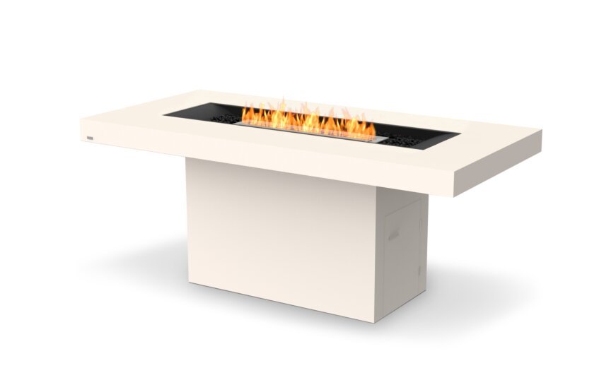 EcoSmart Fire Gin 90 (Bar) Fire Pit Table in Bone