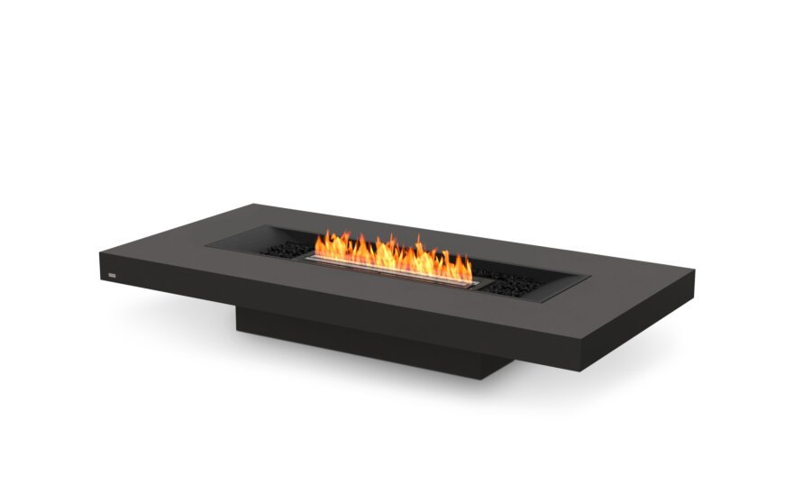 EcoSmart Fire Gin 90 (Low) Fire Pit Table in Graphite