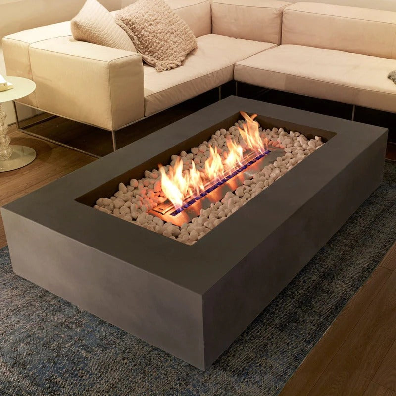EcoSmart Fire Wharf 65 Bioethanol Fire Pit Table - Vookoo Lifestyle