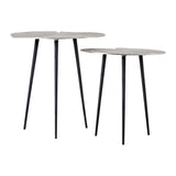 Estrella Nest of 2 Tables Silver - Vookoo Lifestyle