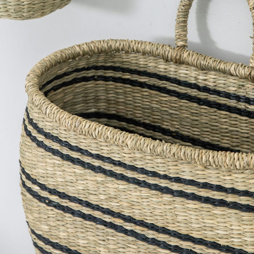 Evening Wall Basket Set of 3 Seagrass - Vookoo Lifestyle
