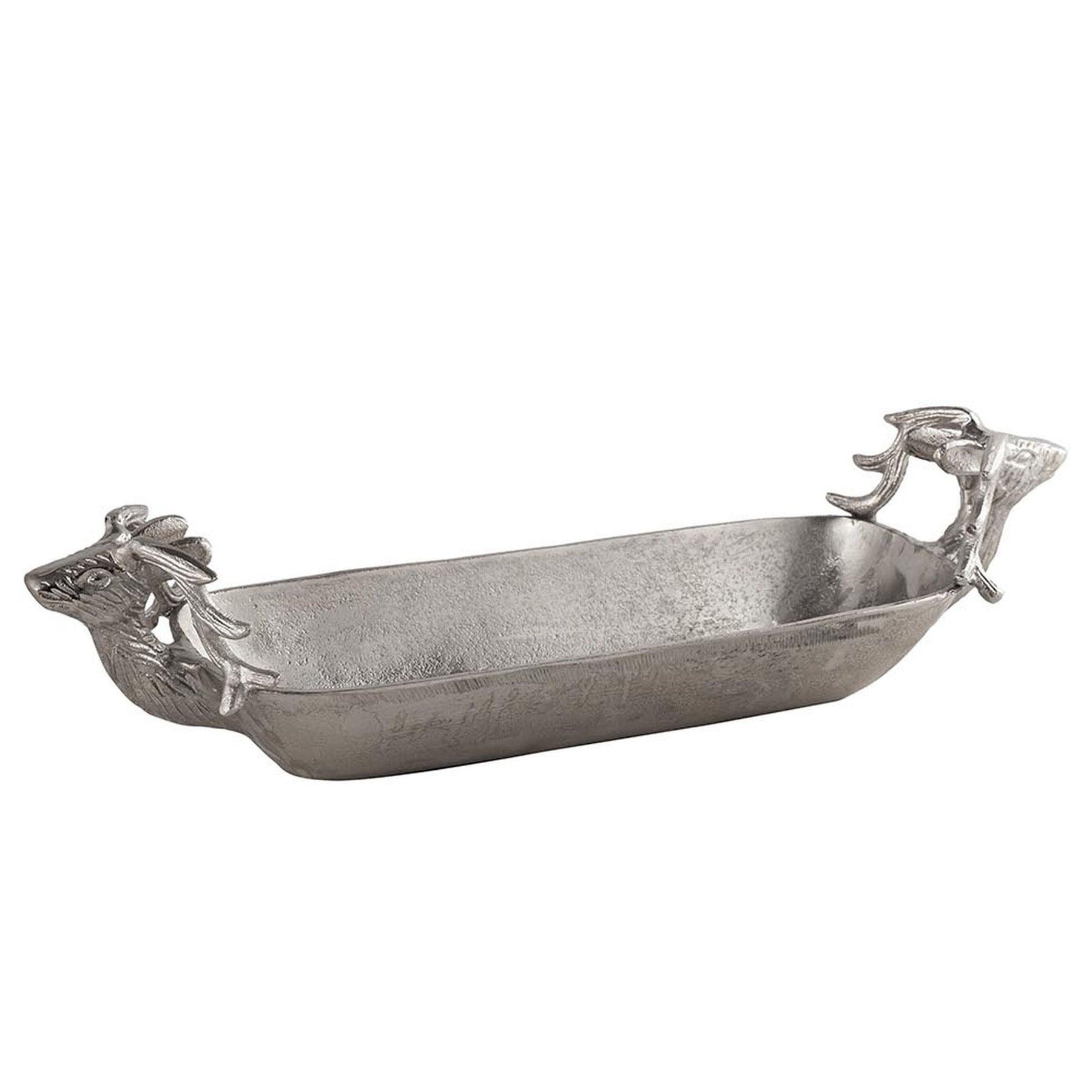 Farrah Collection Silver Deer Display Tray - Vookoo Lifestyle