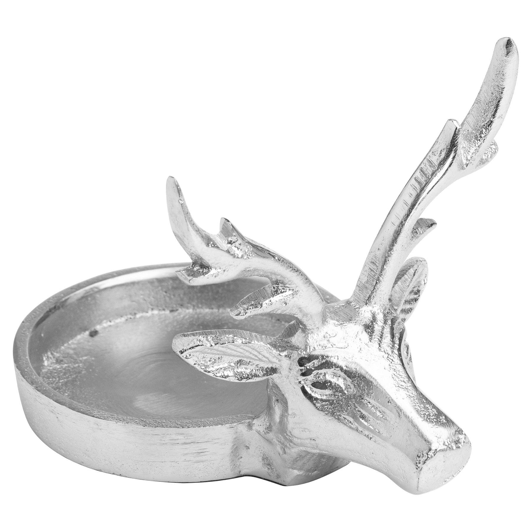 Farrah Collection Silver Stag Candle Holder - Vookoo Lifestyle