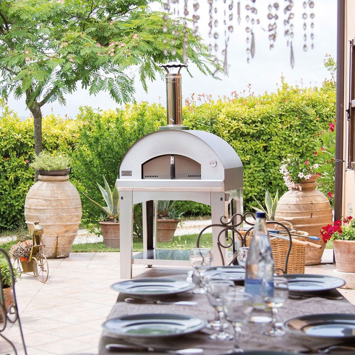 Fontana Mangiafuoco Wood Pizza Oven with Trolley - Vookoo Lifestyle
