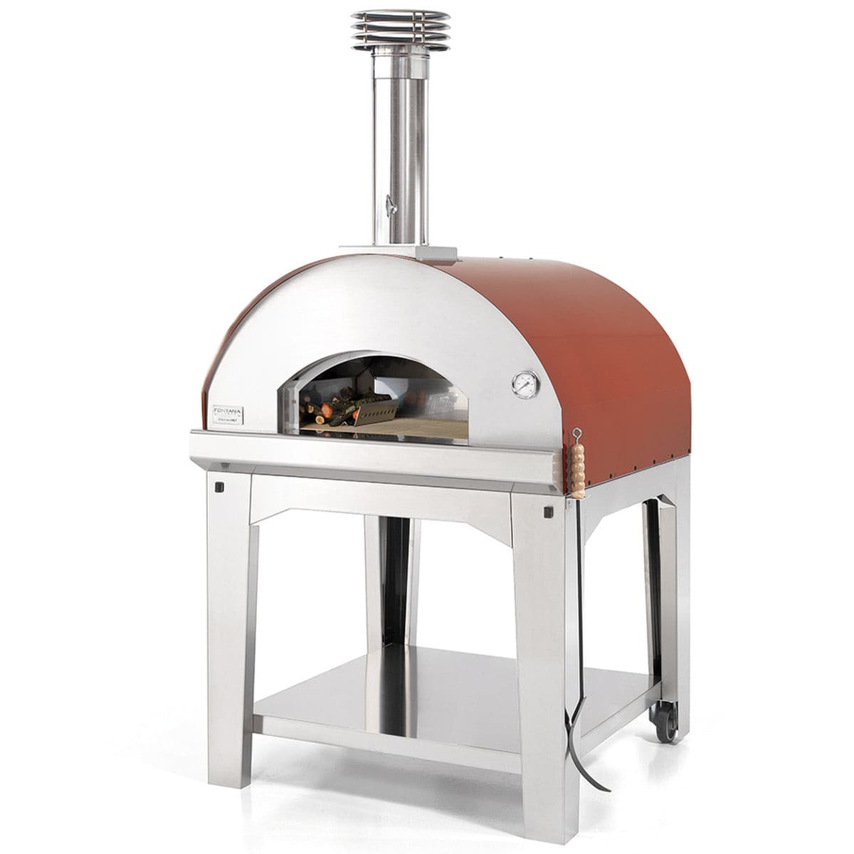 Fontana Marinara Wood Pizza Oven with Trolley - Vookoo Lifestyle