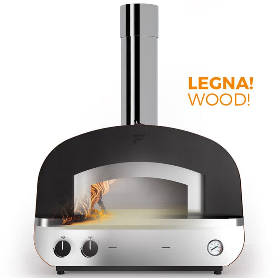 Fontana Piero Gas & Wood Fire Oven with Trolley - Vookoo Lifestyle