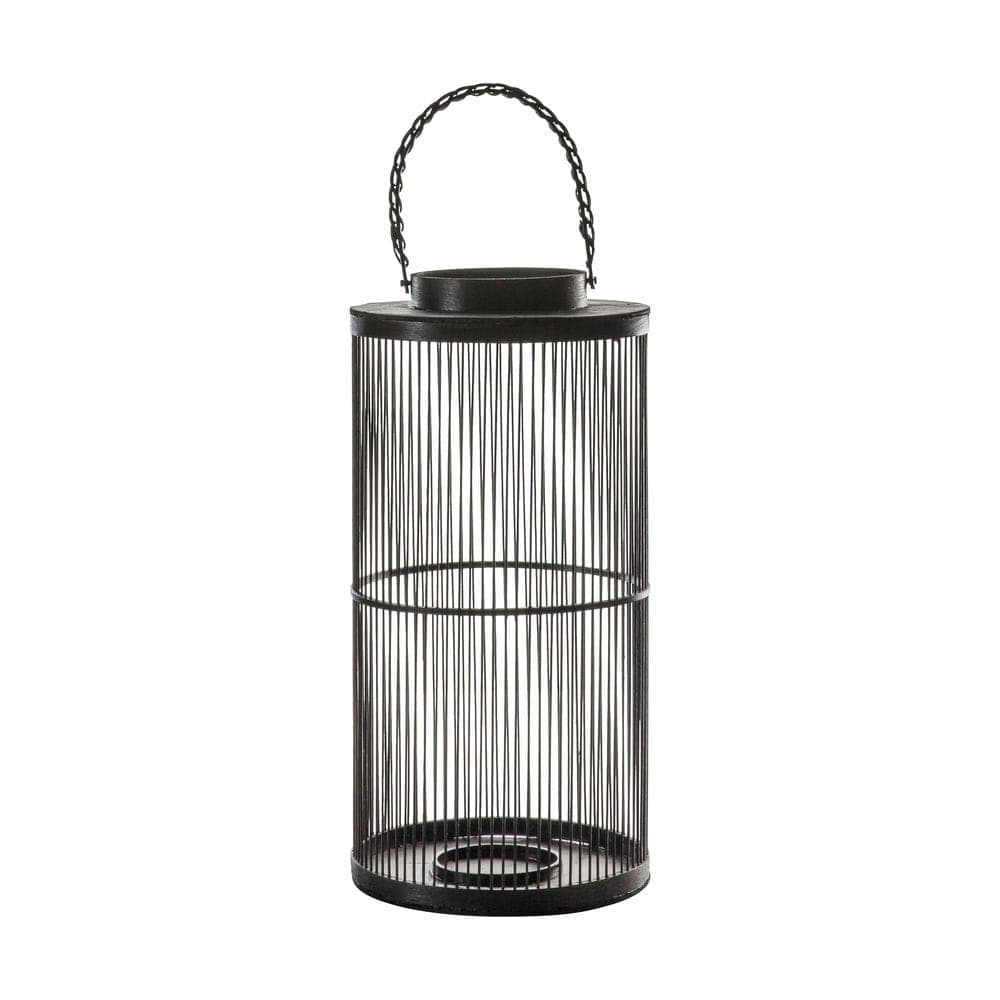 Francia Bamboo Lantern Black - Vookoo Lifestyle