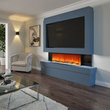 FyreFly Venice Pre-Built Media Wall With Electric Fire - Vookoo Lifestyle