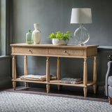 Gerald 2 Drawer Console Table - Vookoo Lifestyle