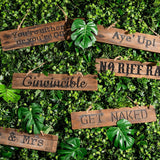 Ginvincible Rustic Wooden Message Plaque - Vookoo Lifestyle