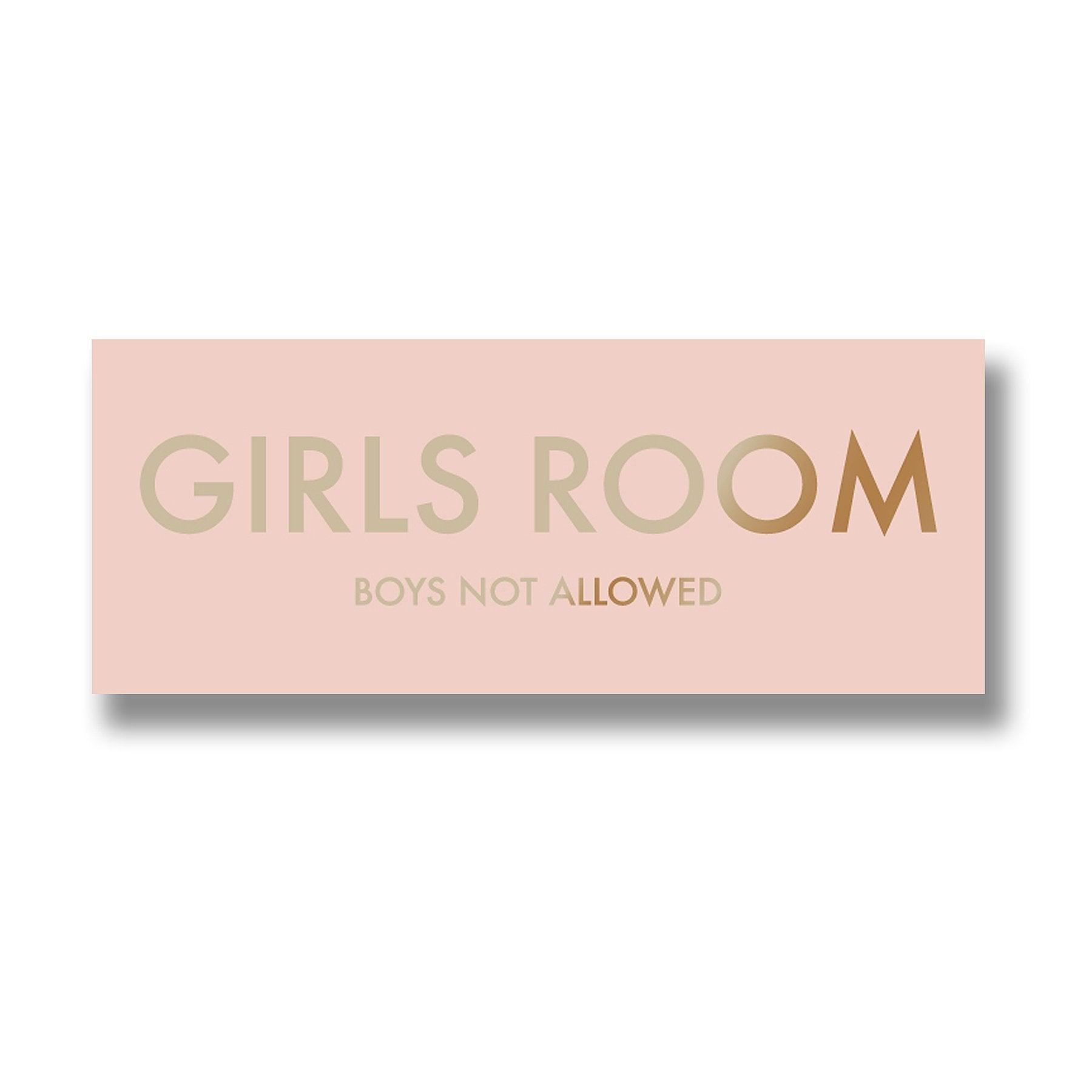 Girls Room Metallic Detail Plaque - Vookoo Lifestyle