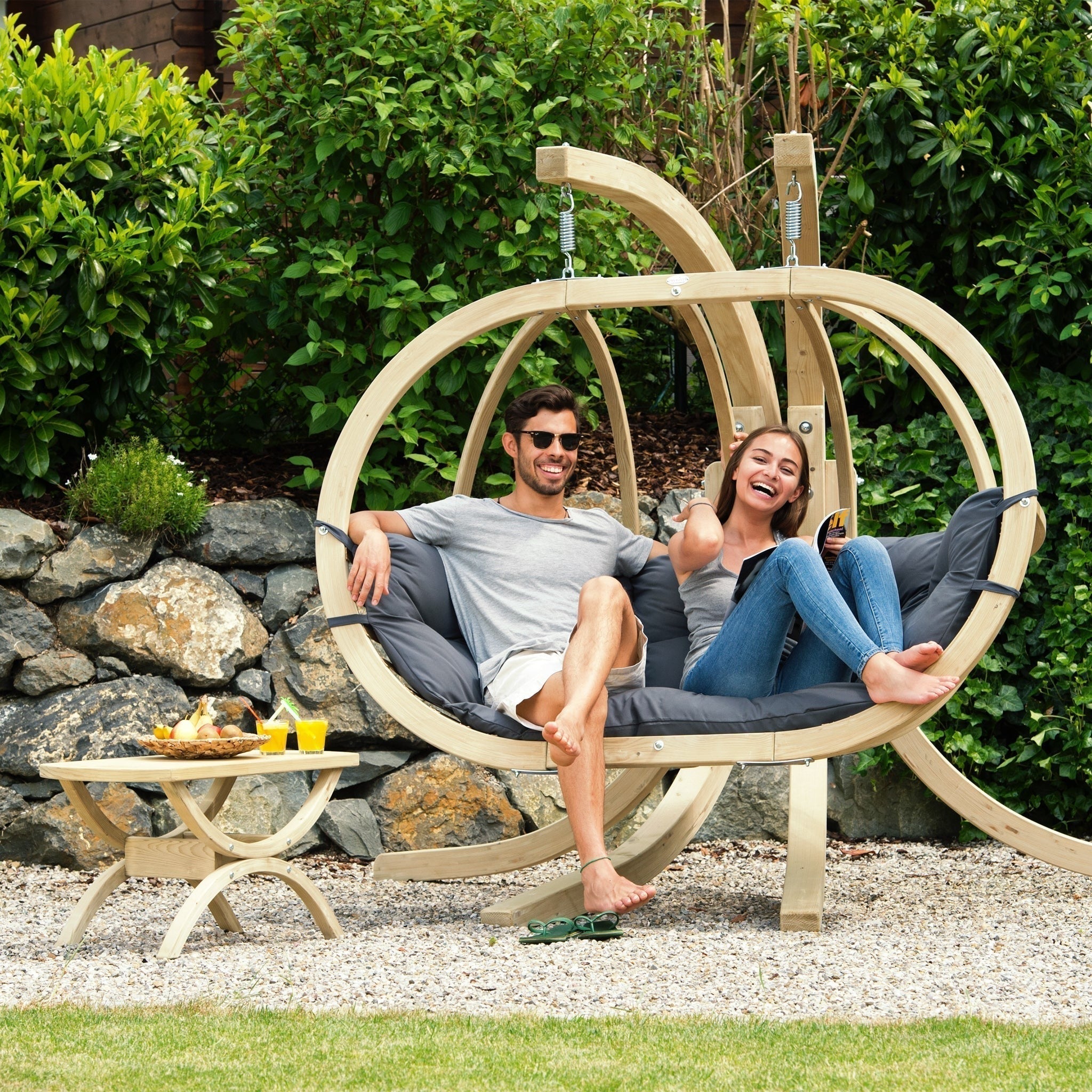 Globo Royal Double Seater Hanging Chair Set - Vookoo Lifestyle