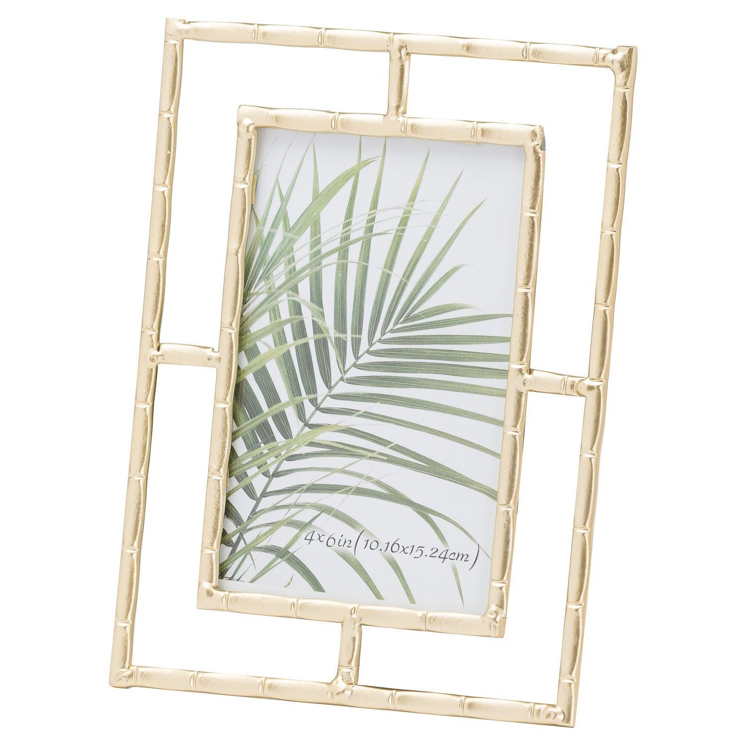 Gold Open Edge Photo Frame 6X4 - Vookoo Lifestyle