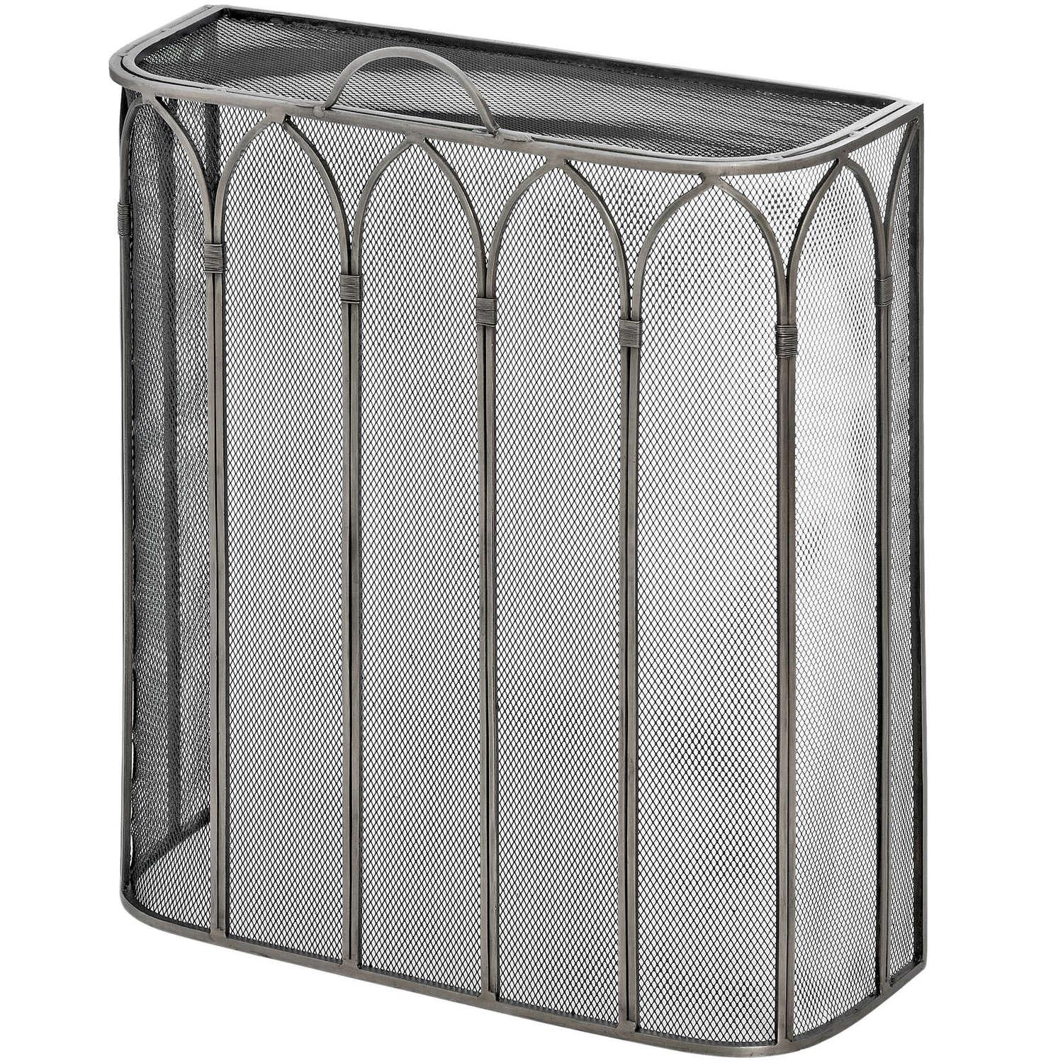 Gothic Antique Pewter Firescreen - Vookoo Lifestyle